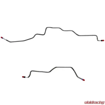 Fine Lines Rear Axle Lines For 98-02 Camaro 98-02 Firebird/ Trans AM No Traction Control Rear Axle Brake Line Steel - FRA9801OM