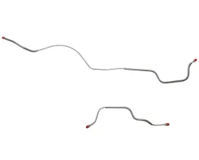 Fine Lines Rear Axle Lines For 97-00 E-350 Club Wagon Only Rear Axle Brake Line Stainless