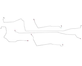 Fine Lines Intermediate Brake Line For 00-07 Ford Focus AWABS Traction Control Disc/Drum Left and Right Kit Stainless
