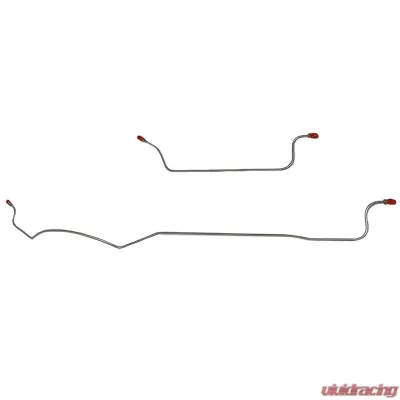 Fine Lines Rear Axle Lines For 60-63 Ford Falcon 60-63 Comet 6 Cylinder Engine Rear Axle Brake Line Stainless - LRA6001SS