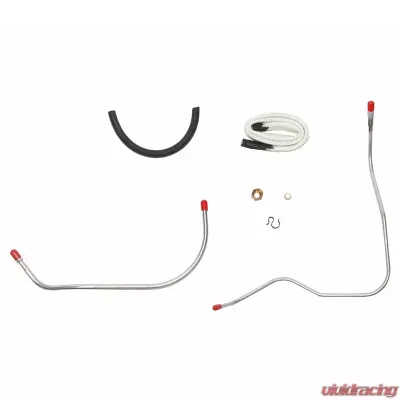 Fine Lines Thermal Choke Control Line For 63 Ford Thunderbird 390CID Choke Tube Set 2 Lines w/Insulator Stainless - SCH6301SS