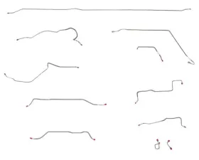 Fine Lines GM Brake Lines For 67-69 GM Long Bed Standard Coil Outboard Stainless