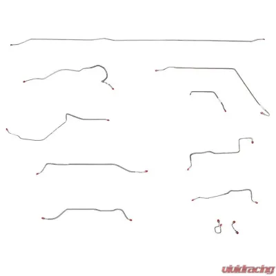 Fine Lines GM Brake Lines For 70 GM Long Bed Standard Coil Outboard Stainless - TCK7001SS