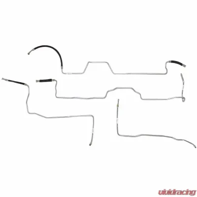 Fine Lines Fuel Line Kit For 04-07 GM 1500 non HD w/ Crew Cab V8 Fuel Line Kit Non Flex Fuel Trucks Stainless - TGL0403SS
