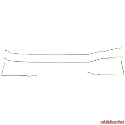 Fine Lines Fuel Line Kit For 67-72 Chevrolet C10 Short Bed Carbureted with Original Coil Springs Rear Tank Conversion Steel - TGL7111OM