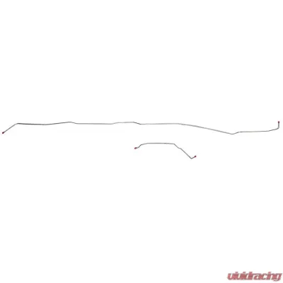 Fine Lines Intermediate Brake Line For 01-05 GM S-Series Ext Cab Short Bed Stainless - TIN0106SS