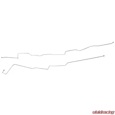 Fine Lines Intermediate Brake Line For 04-08 Ford F-150 Crew Cab / 5.5 Short Bed 2pcs Stainless - TIN0442SS