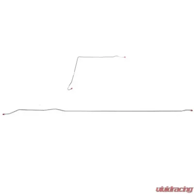 Fine Lines Intermediate Brake Line For 71-72 K10 71-72 K1500 4WD Short Bed Leaf Springs Rear Stainless - TIN7105SS