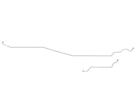 Fine Lines Intermediate Brake Line For 95-00 GM 2500/3500 Crew Cab Long Bed Stainless