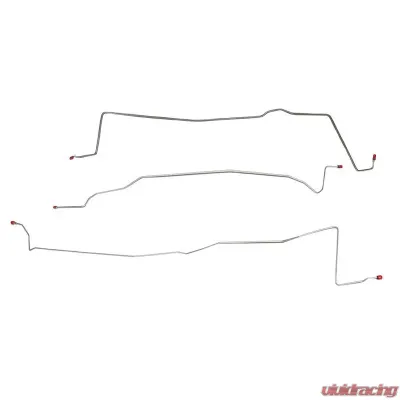 Fine Lines Intermediate Brake Line For 97-01 Ford F-150 Rear Disc Regular Cab/Long Bed Extended Cab/Short Bed Crew Cab/Short Bed Made Before 12/13/01 Stainless - TIN9741SS