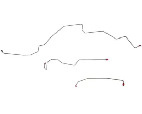 Fine Lines Front Brake Line Kit For 99-01 Ford Super Duty/Excursion RWABS Steel