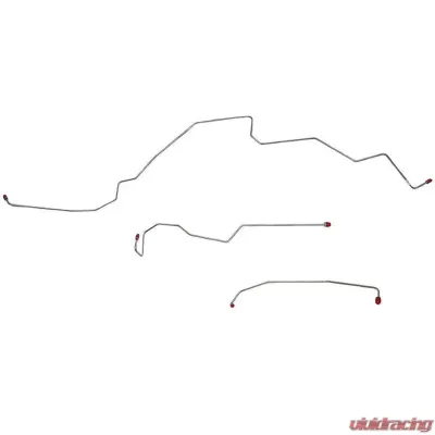 Fine Lines Front Brake Line Kit For 99-01 Ford Super Duty/Excursion RWABS Steel - TKT9943OM
