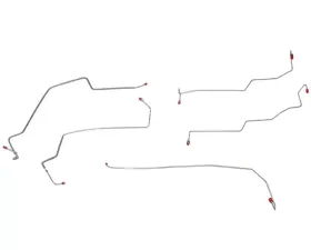 Fine Lines Front Brake Line Kit For 99-01 F250/F350/F450/F550 Super Duty 00-01 Excursion AWABS Diesel Engine Steel