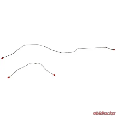 Fine Lines Rear Axle Lines For 48-52 Ford F1 Pickup Rear Axle Brake Lines 2pcs Stainless - TRA4841SS