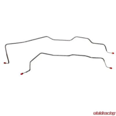 Fine Lines Rear Axle Lines For 81-88 C/K3500 89-91 R/V3500 No Anti-Lock Brakes Dually Rear Axle Housing Lines Stainless - TRA8701SS