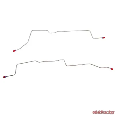 Fine Lines Rear Axle Lines For 98-05 Ranger With Drum Rear Axle Brake Line Steel - TRA9841OM