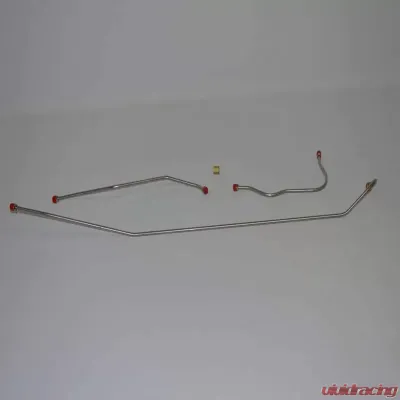 Fine Lines Fuel Line Kit For 56-57 Corvette 3/8 Inch 3 Piece Tank to Pump Fuel Line w/ Union Steel - VGL5602OM