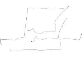 Fine Lines Intermediate Brake Line For 03-05 Dodge Neon SRT-4 All Variants Right and Left Side Stainless