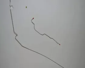 Fine Lines Intermediate Brake Line For 93-95 Jeep Wrangler No ABS Steel