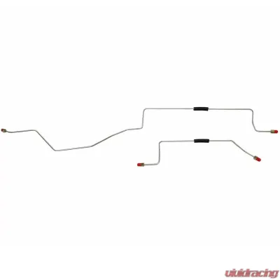 Fine Lines Rear Axle Lines For 02 Jeep Liberty 4x4 No ABS No Traction Control Disc/Drum Rear Axle Lines Steel - WRA0241OM