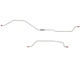 Fine Lines Rear Axle Lines For 97-06 Jeep Wrangler Dana 44 Rear Drum Rear Axle Brake Line Steel