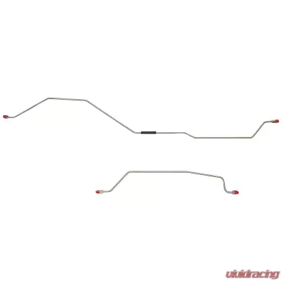 Fine Lines Rear Axle Lines For 97-06 Jeep Wrangler Dana 44 Rear Drum Rear Axle Brake Line Steel - WRA0357OM