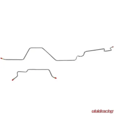 Fine Lines Rear Axle Lines For 95-02 Ram 3500 Dually Cab and Chassis with Rear Drum Stainless - WRA9804SS