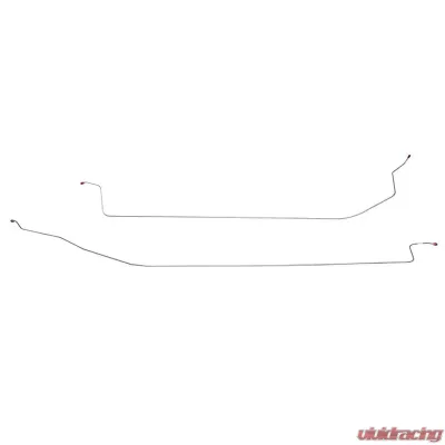 Fine Lines Intermediate Brake Line For 93-97 Chrysler Concord No-Anti Lock Brakes Front Disc/Drum Complete Stainless - YIN9703SS