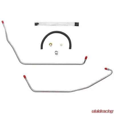 Fine Lines Thermal Choke Control Line For 68-69 Ford Fairlane Torino Mustang and Mercury Cougar 428 Cobra Jet Choke Tube Kit Tube Passes Over Valve Cover Stainless - ZCH6801SS