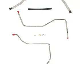 Fine Lines Thermal Choke Control Line For 69 Ford Fairlane Torino Mustang and Mercury Cougar 351W 8 Cylinder 2 BBL Choke Tube Kit. Tube Enters Under Choke Housing Steel