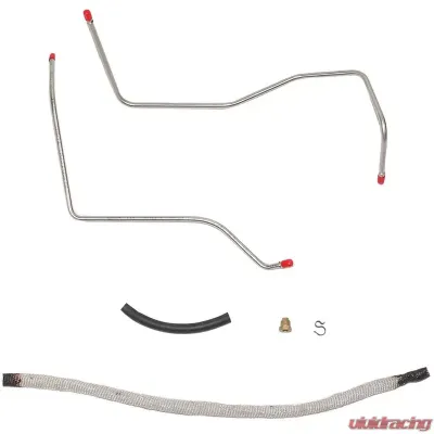 Fine Lines Thermal Choke Control Line For 69 Ford Fairlane Torino Mustang and Mercury Cougar 351W 8 Cylinder 2BBL Choke Tube Kit. Tube Enters Through Center of Choke Cover Stainless - ZCH6902SS