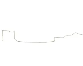 Fine Lines Fuel Line Kit For 65-66 Ford Mustang 6 Cylinder Tank to Pump Fuel Line Stainless