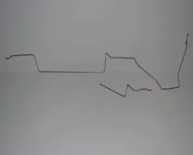 Fine Lines Fuel Line Kit For 67-70 Ford Mustang 6 Cylinder 5/16 Inch Tank to Pump Fuel Line 2 Piece Late Stainless