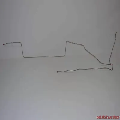 Fine Lines Fuel Line Kit For 68 Ford Mustang V8 Except Cobra jet 3/8 Inch Tank to Pump Fuel Line 2 Piece Stainless - ZGL6803SS