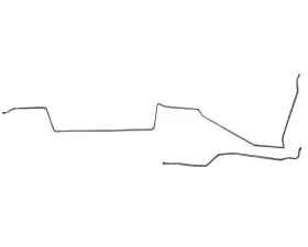 Fine Lines Fuel Line Kit For 68 Mercury Cougar Cobra Jet w/ Staggered Shocks 2 Piece Tank to Pump Fuel Lines Steel