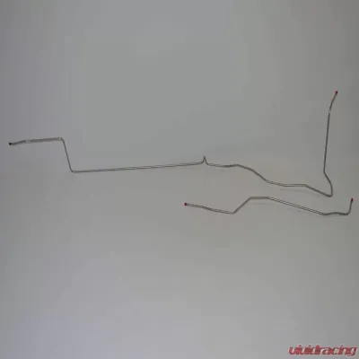 Fine Lines Fuel Line Kit For 70 Ford Mustang 8 Cylinder 3/8 Inch Tank to Pump Fuel Line 2 Piece Stainless - ZGL7002SS