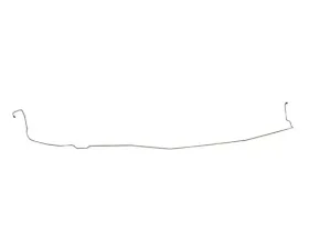 Fine Lines Intermediate Brake Line For 67 Mercury Cougar Disc Under Column 2 Piece Steel