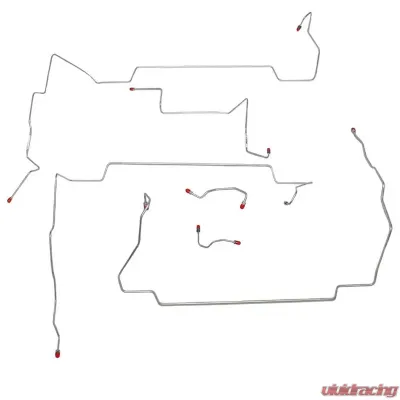 Fine Lines Front Brake Line Kit For 99-04 Ford Mustang GT Front Brake Line Kit w/ Traction Control Stainless - ZKT9901SS