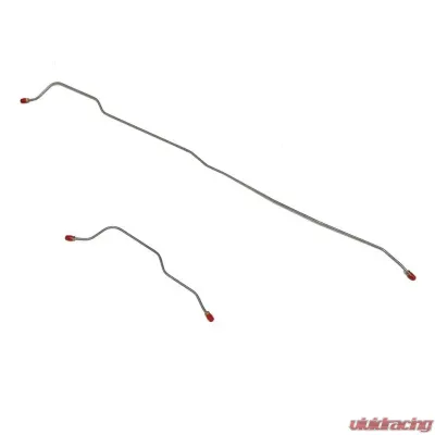 Fine Lines Rear Axle Lines For 64-66 Ford Mustang w/ 8 Inch Axle Single Exhaust Rear Axle Brake Lines 2 Piece Set Steel - ZRA6402OM