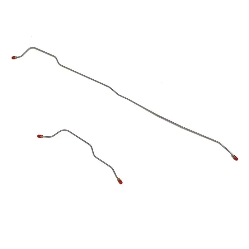 Fine Lines Rear Axle Lines For 67-69 Ford Mustang w/ 8 Inch Rear Axle Rear Brake Lines 2 Piece Set Steel - ZRA6702OM