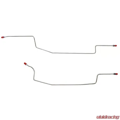 Fine Lines Rear Axle Lines For 86-93 Ford Mustang 8.8 Drum Set Stainless - ZRA8601SS