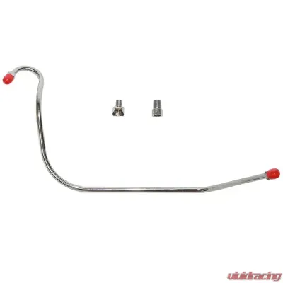 Fine Lines Pump to Carburetor Fuel Line For 63-65 Chevrolet Bel Air Biscayne Impala 409CID 340 HP 5/16 Inch Chrome - BPC6301CH