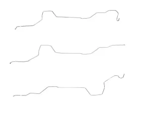 Fine Lines Fuel Line Kit For 97-03 Chevrolet Malibu 97-99 Oldsmobile Cutlass 99-04 Oldsmobile Alero 99-05 Pontiac Grand Am Complete Stainless