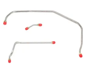 Fine Lines Pump to Carburetor Fuel Line For 70 Chevrolet Chevelle Malibu Monte Carlo El Camino LS-6 454CID Short Fuel Pump 3 Piece Set Stainless