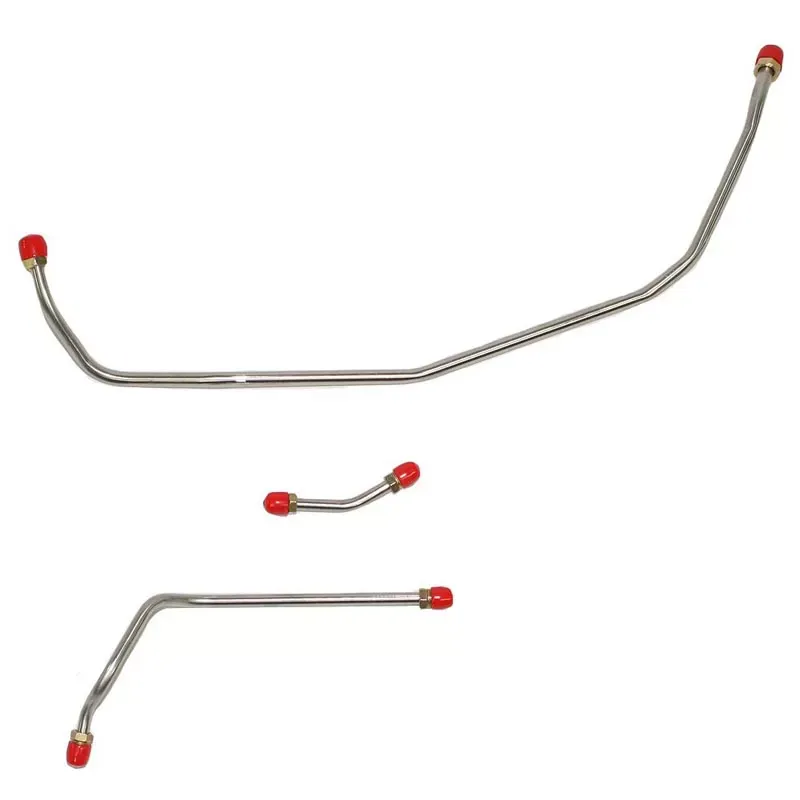 Fine Lines Pump to Carburetor Fuel Line For 70 Chevrolet Chevelle Malibu Monte Carlo El Camino LS-6 454CID Long Fuel Pump 3 Piece Stainless - CPC7007SS