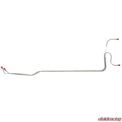 Fine Lines Transmission Cooler Lines For 66-67 Chevrolet Chevelle Malibu El Camino Turbo-Hydramatic 400 Transmission 2 Piece Cooler Set w/ 12.5 Inch Spacing at Radiator Stainless - CTC6602SS