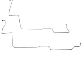 Fine Lines Transmission Cooler Lines For 70-71 Ford Fairlane Torino w/ Small Block C4 Transmission 2 Piece Stainless