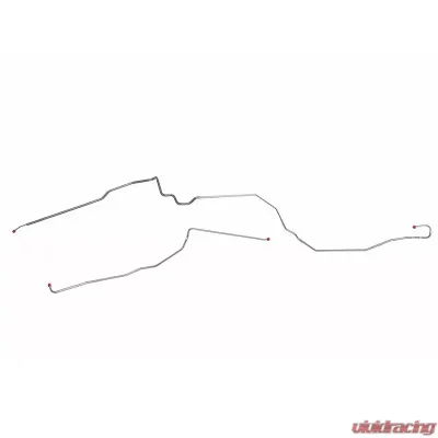 Fine Lines Fuel Line Kit For 80-81 Chevrolet Camaro 3/8 Inch Tank to Pump Fuel Line 2 Piece Stainless - FGL8001SS