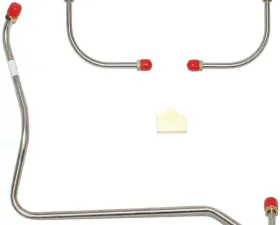Fine Lines Pump to Carburetor Fuel Line For 67-68 Chevrolet Camaro Z/28 302 CID 3 Lines and Y Block Stainless