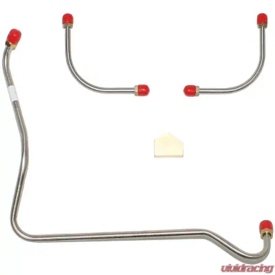 Fine Lines Pump to Carburetor Fuel Line For 67-68 Chevrolet Camaro Z/28 302 CID 3 Lines and Y Block Stainless - FPC67ZZSS